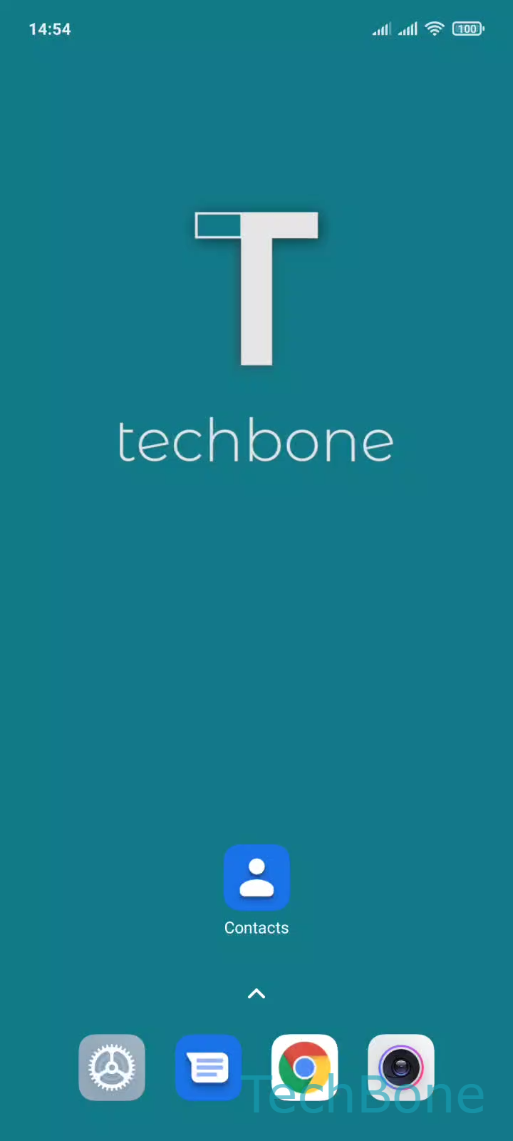 Assign a Custom Ringtone to a Contact – MIUI: step 1 – Tap on Contacts