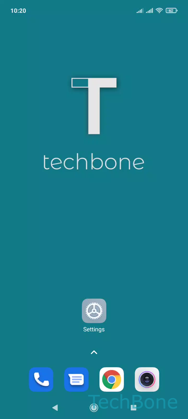 Change Default Dialer App – MIUI: step 1 – Tap on Settings