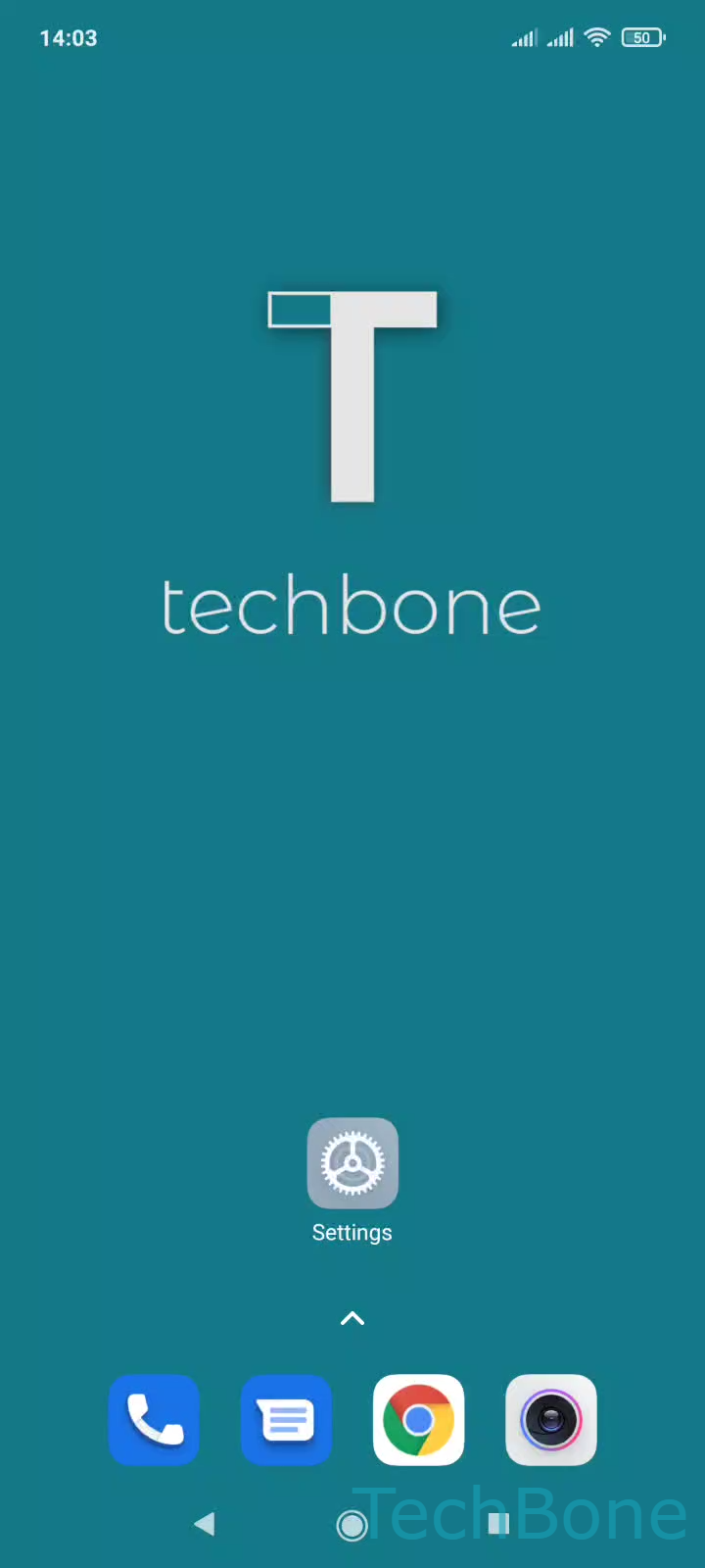 Change Home Screen Grid Layout – MIUI: step 1 – Tap on Settings