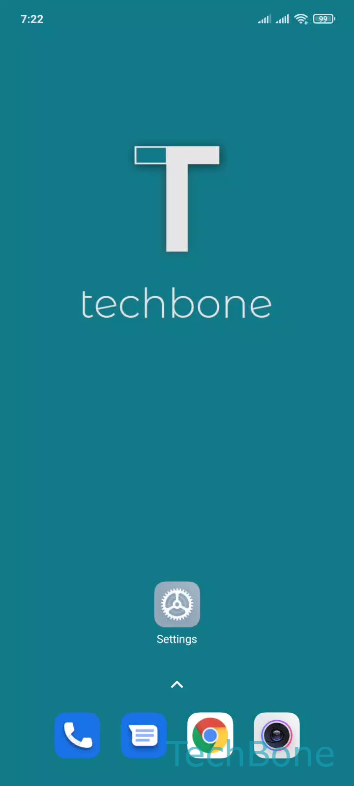 Clear RAM and Storage – MIUI: step 1 – Tap on Settings
