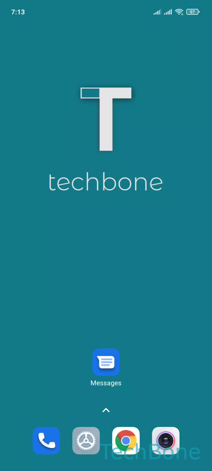 Copy a Text Message – MIUI: step 1 – Tap on Messages