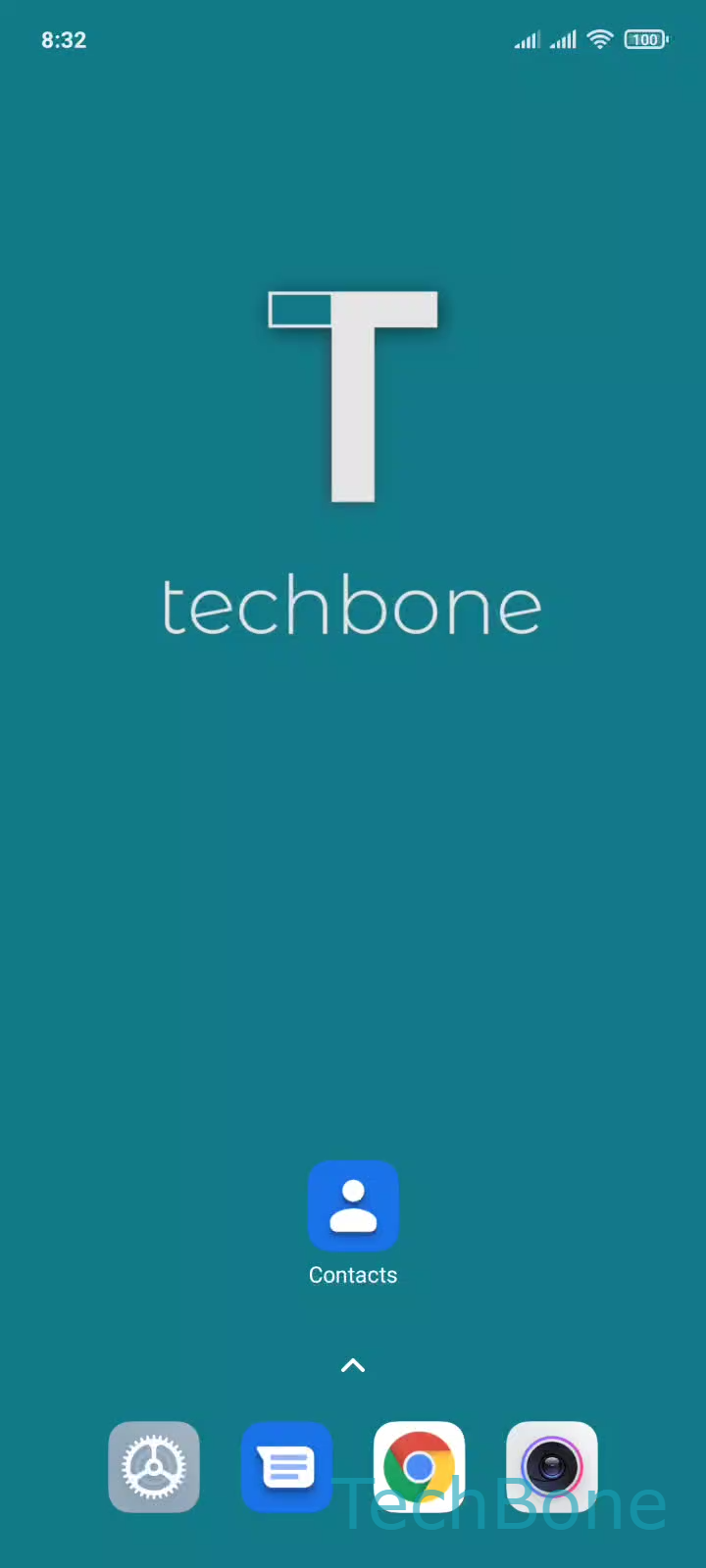 Create a Contact Group – MIUI: step 1 – Tap on Contacts