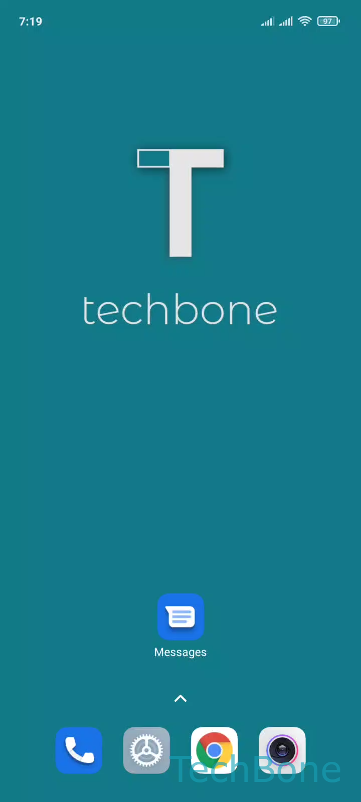 Forward an SMS Message – MIUI: step 1 – Tap on Messages