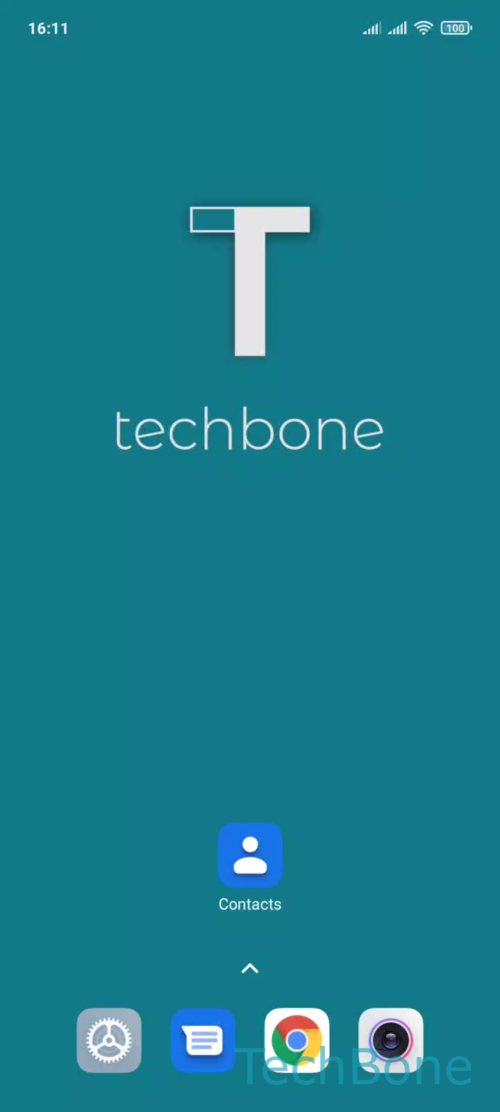 Import Contacts from VCF, SIM or Account – MIUI: step 1 – Tap on Contacts