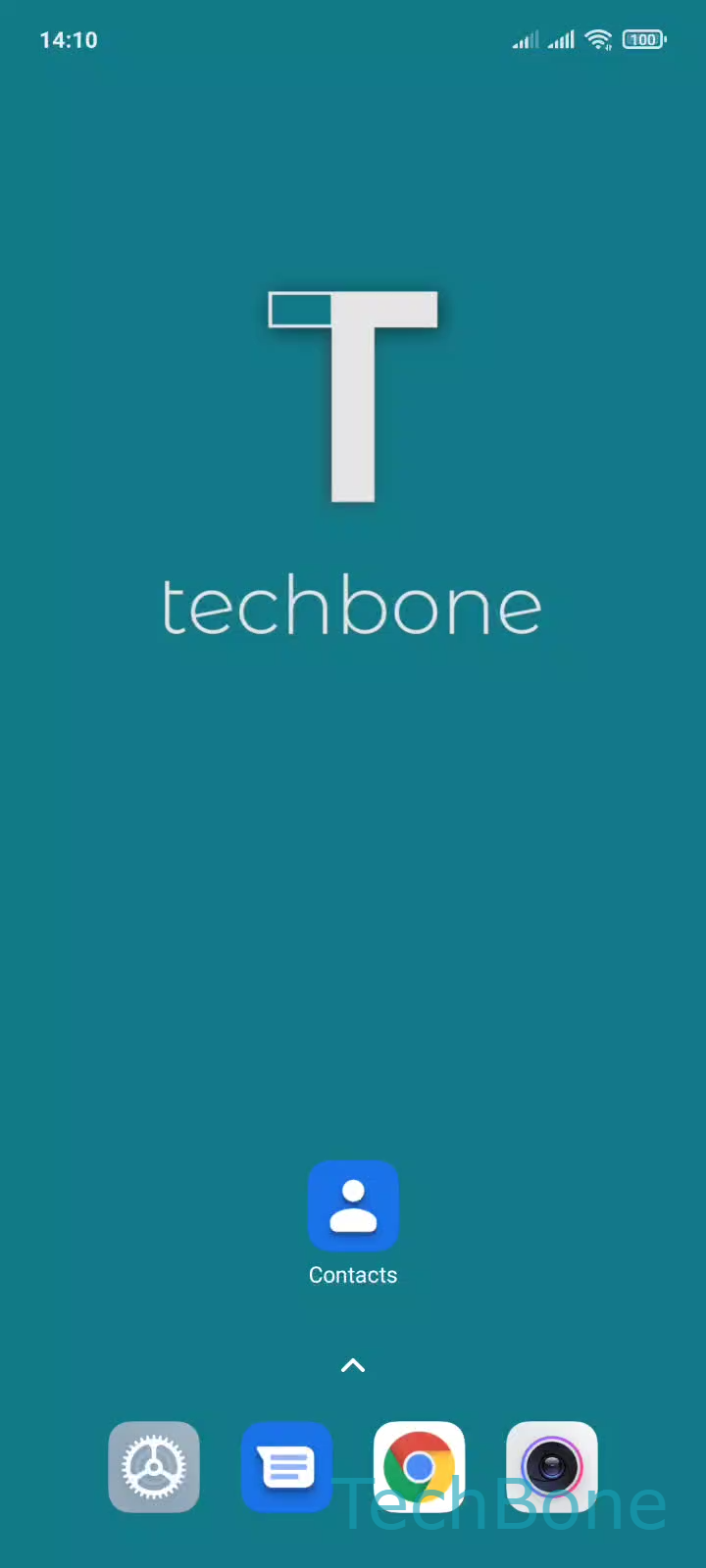 Merge Duplicate Contacts – MIUI: step 1 – Tap on Contacts