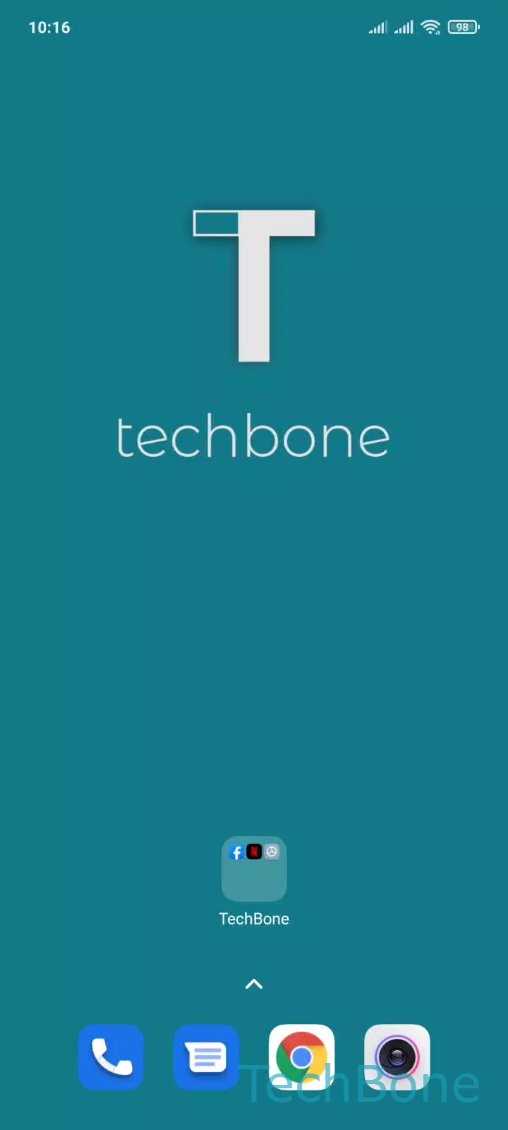 Remove App from Folder – MIUI: step 1 – Tap on a Folder