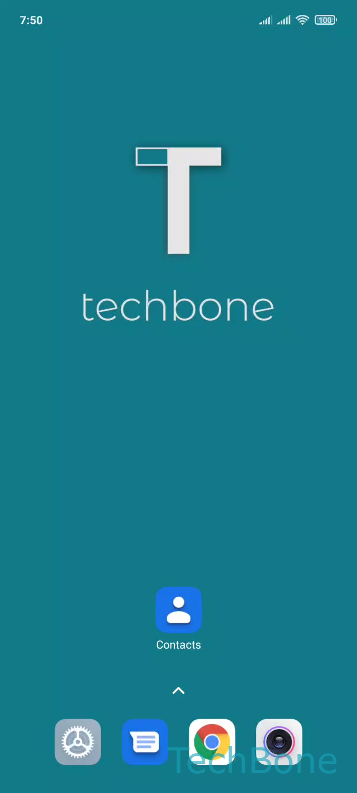 Remove a Member from a Contact Group – MIUI: step 1 – Tap on Contacts