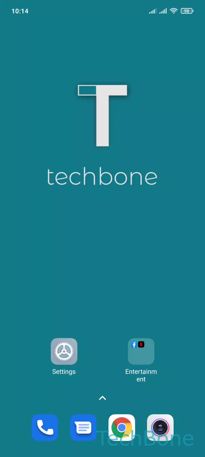 Rename a Home Screen Folder – MIUI: step 1 – Tap on a Folder