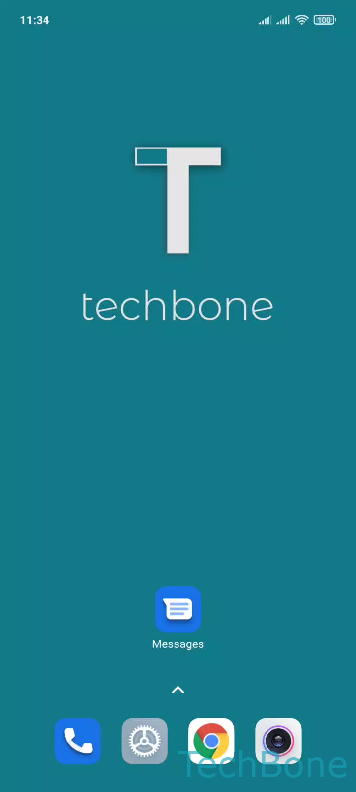 Send MMS Message – MIUI: step 1 – Tap on Messages