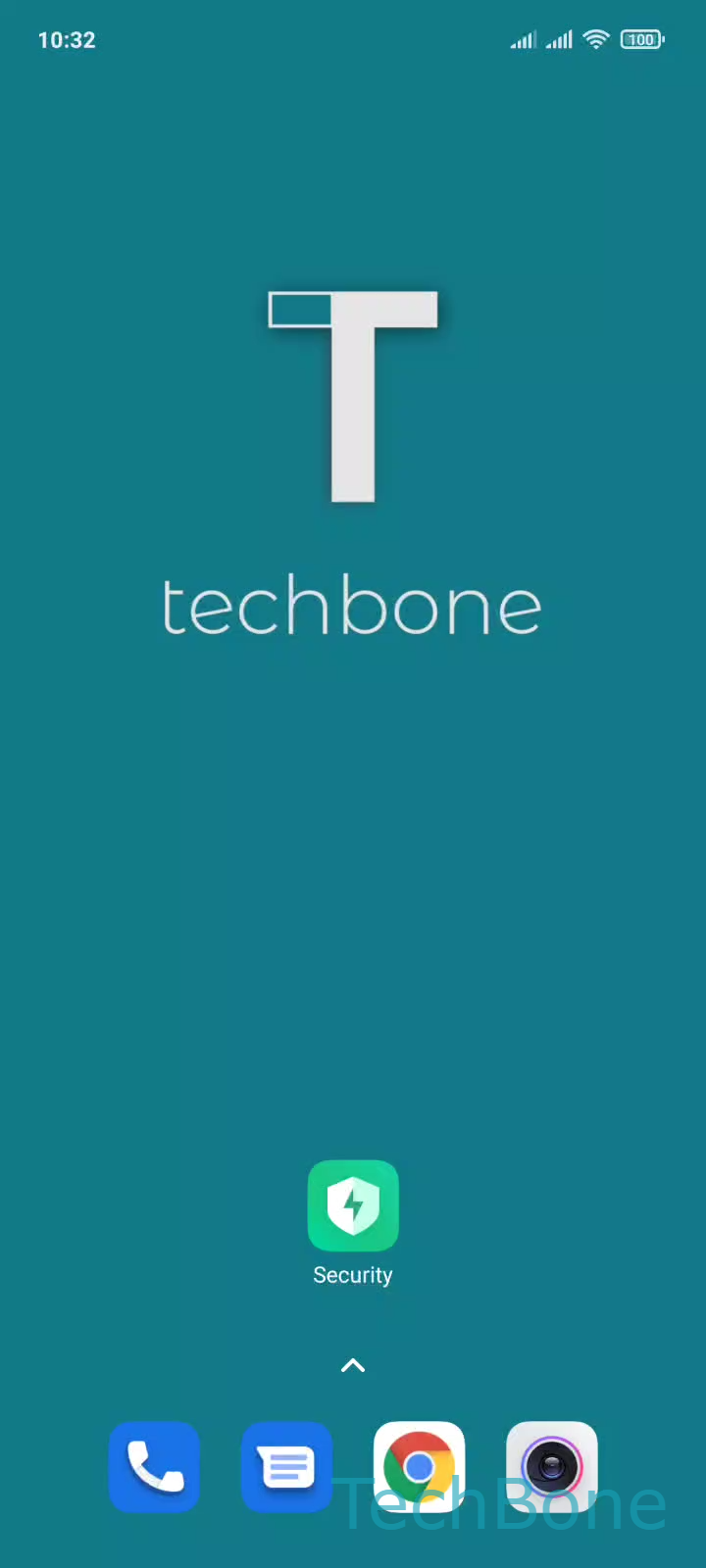 Set the Monthly Data Usage Reset Date – MIUI: step 1 – Tap on Security