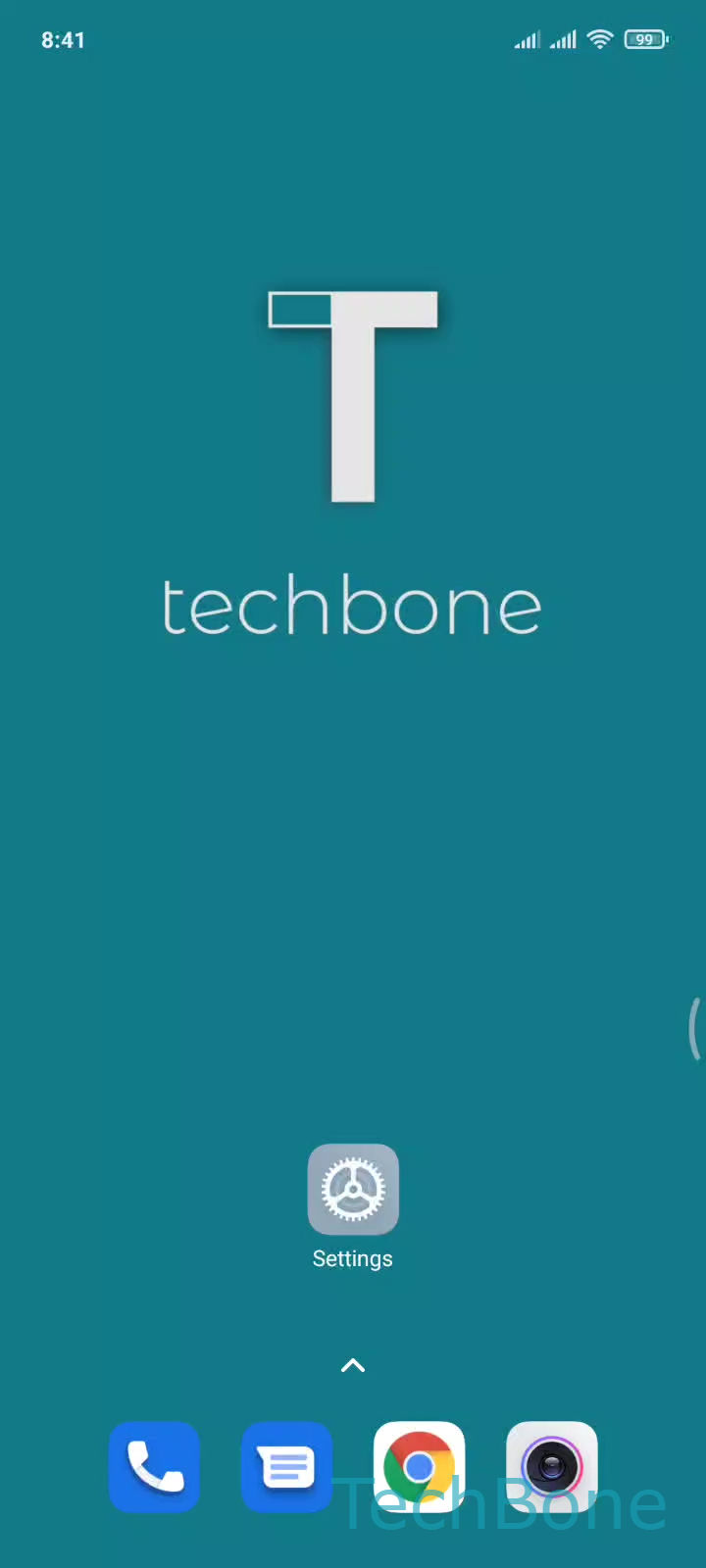 Quick Ball Shortcuts and Behavior Settings – MIUI: step 1 – Tap on Settings