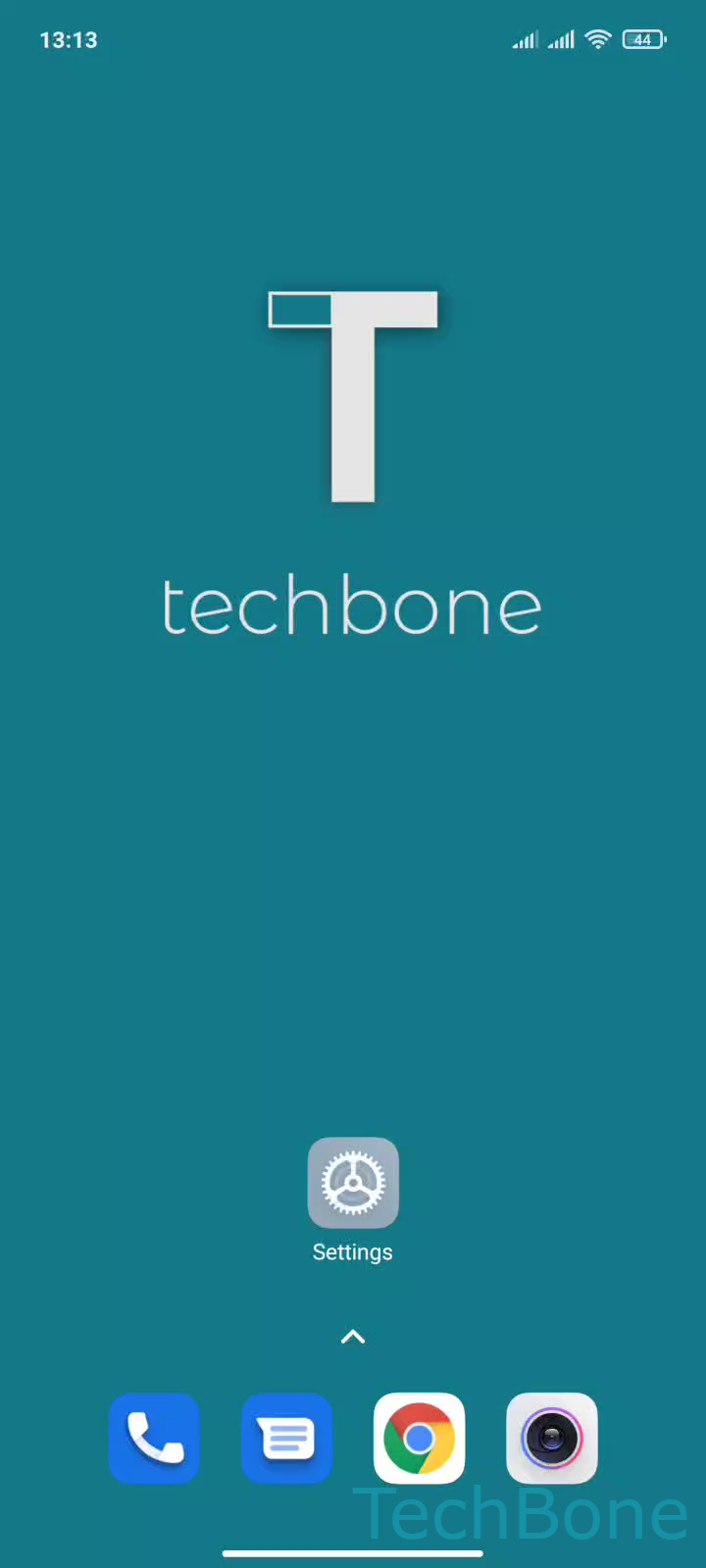 Turn On/Off Gesture Confirmation – MIUI: step 1 – Tap on Settings