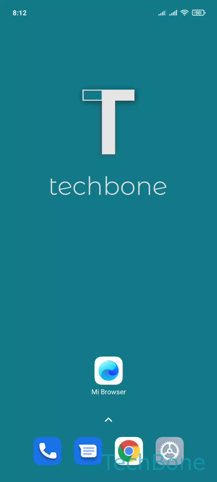 Turn JavaScript On or Off in Mi Browser – MIUI: step 1 – Tap on Mi Browser