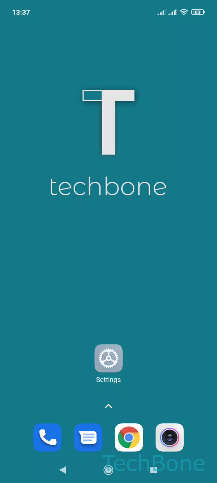 Turn Screen Locking Sounds On or Off – MIUI: step 1 – Tap on Settings